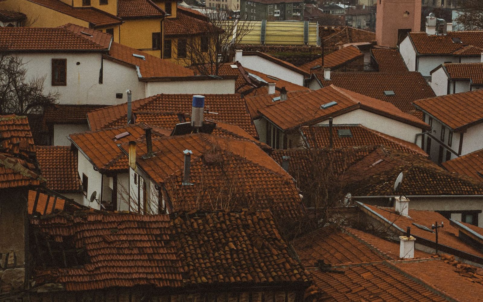 Rooftops of a residential district in Ankara